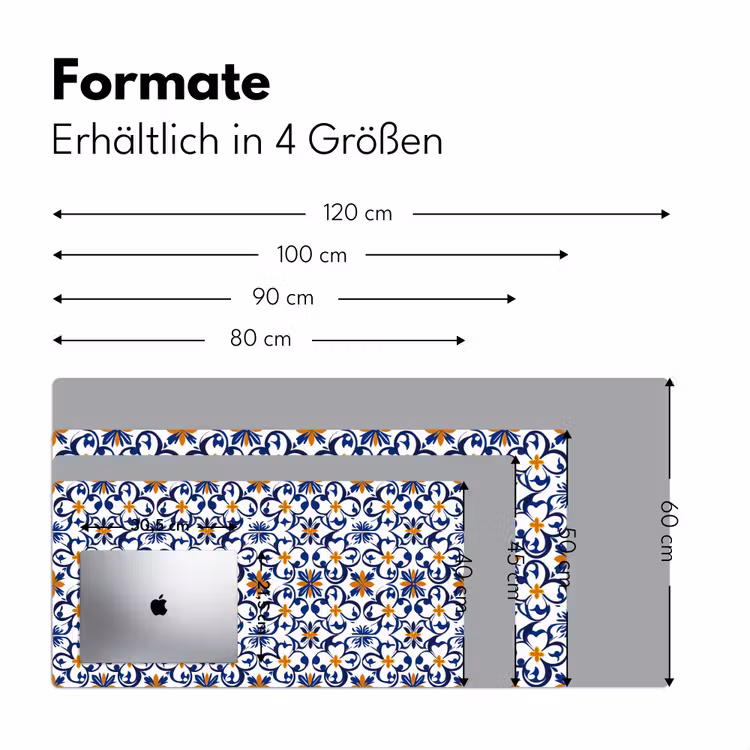 Patroon - Modern - Kleurrijk Muismat XXL klein 681 -ysfeer5_duits