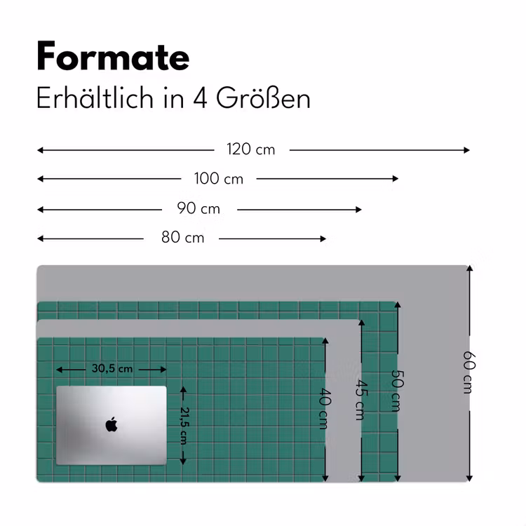 Patroon - Patroon - Smaragd Muismat XXL klein 681 -ysfeer5_duits