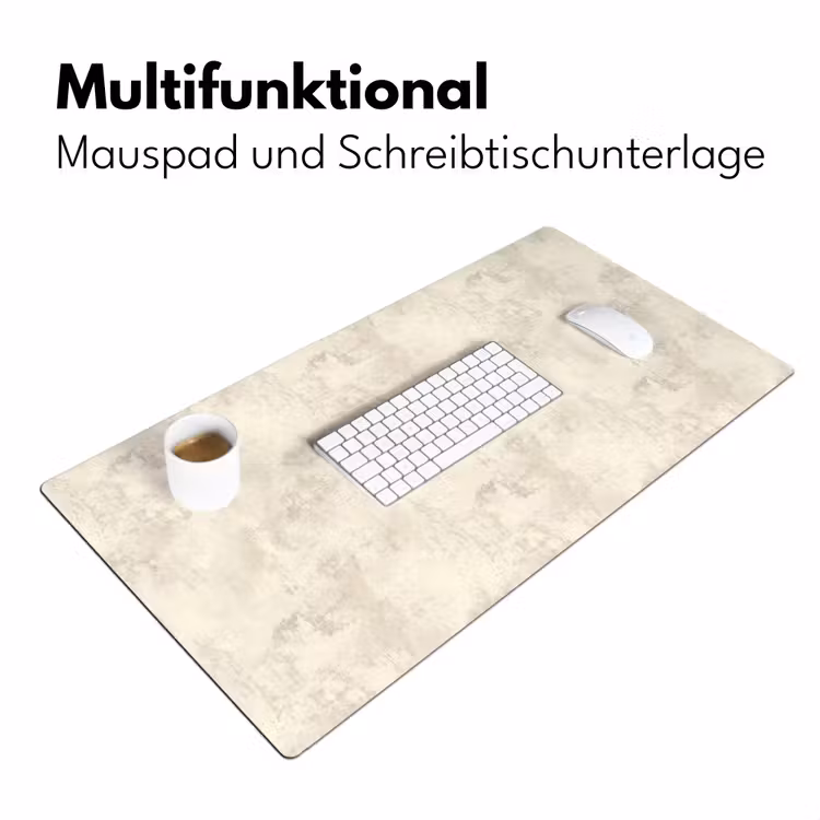 Patroon - Organisch - Beige Muismat XXL klein 681 -ysfeer4_duits