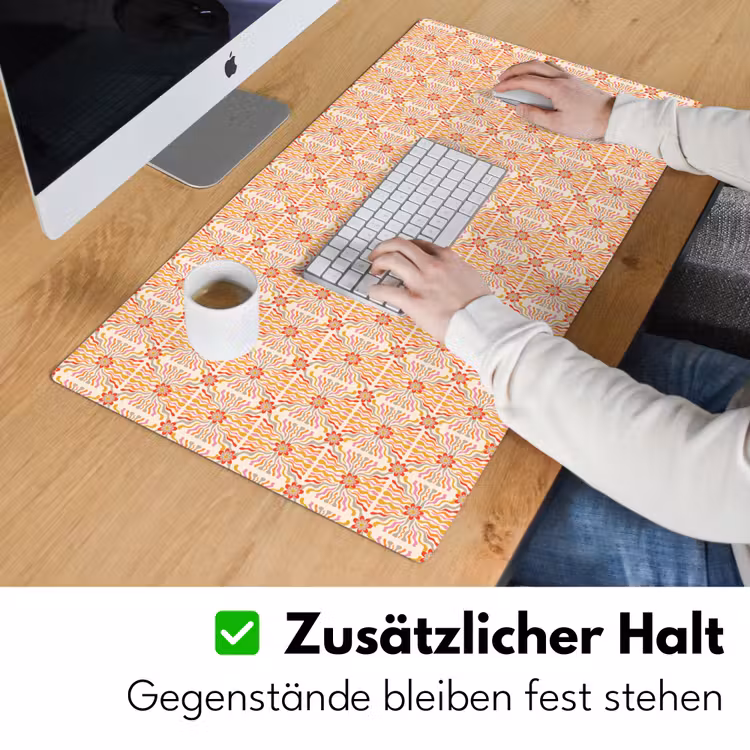 Patroon - Retro - Kleur Muismat XXL klein 681 -ysfeer3_duits
