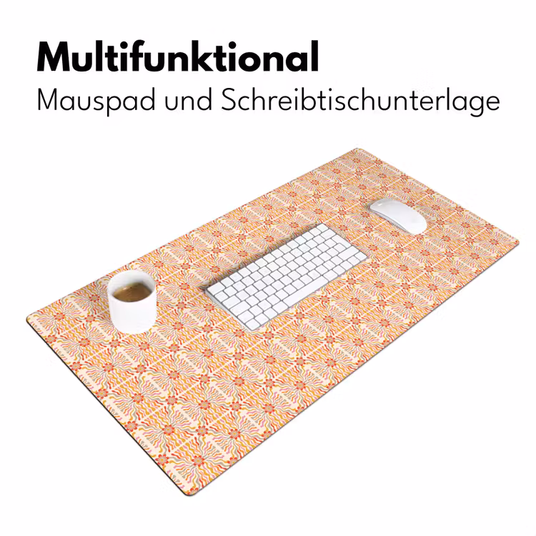 Patroon - Retro - Kleur Muismat XXL klein 681 -ysfeer4_duits