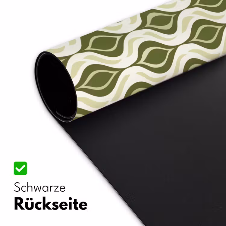 Patroon - Retro - Groen Muismat XXL klein 681 -ysfeer2_duits