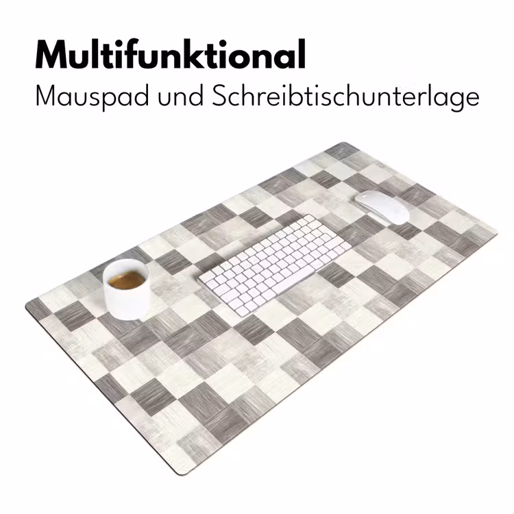 Patroon - Dambord - Houtnerf Muismat XXL klein 681 -ysfeer4_duits