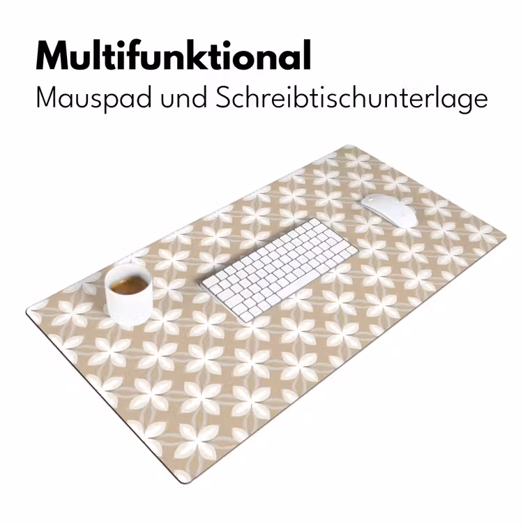 Patroon - Symmetrisch - Beige Muismat XXL klein 681 -ysfeer4_duits