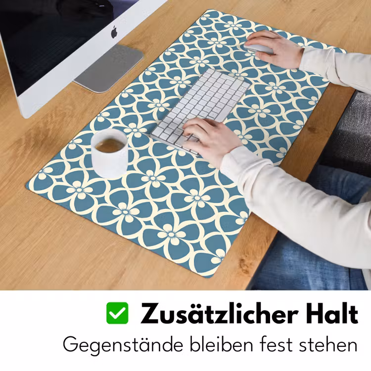 Patroon - Symmetrisch - Blauw Muismat XXL klein 681 -ysfeer3_duits