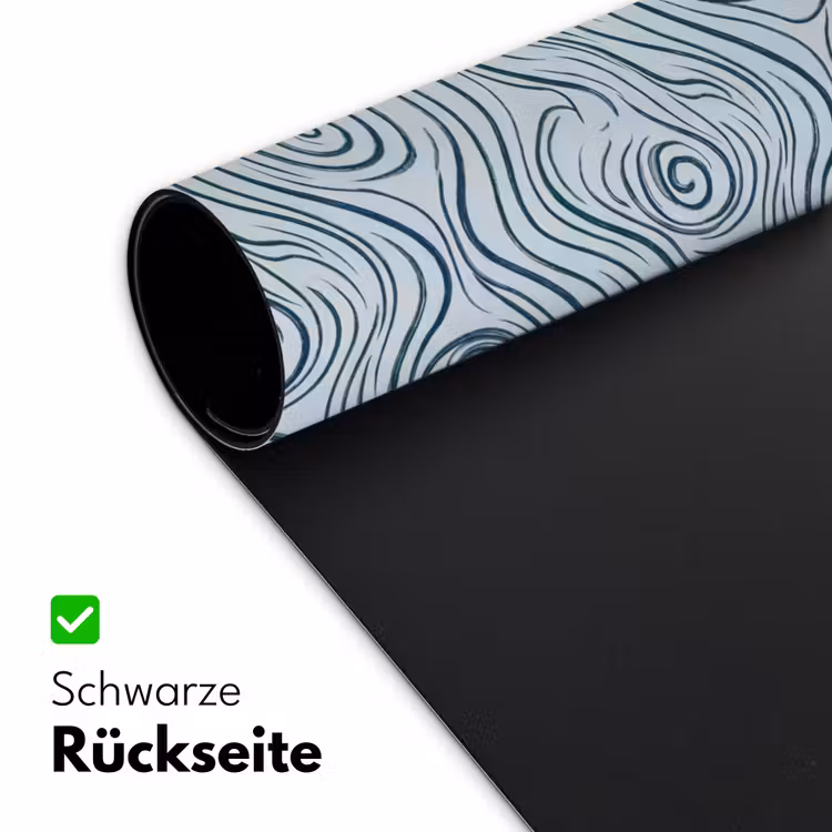 Patroon - Golven - Abstract - Modern - Blauw Muismat XXL klein -ysfeer2_duits