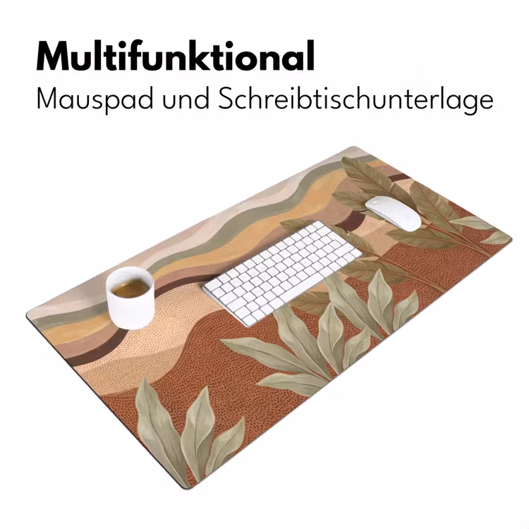 Natuur - Bladeren - Landschap - Abstract - Aardetinten Muismat XXL klein -ysfeer4_duits