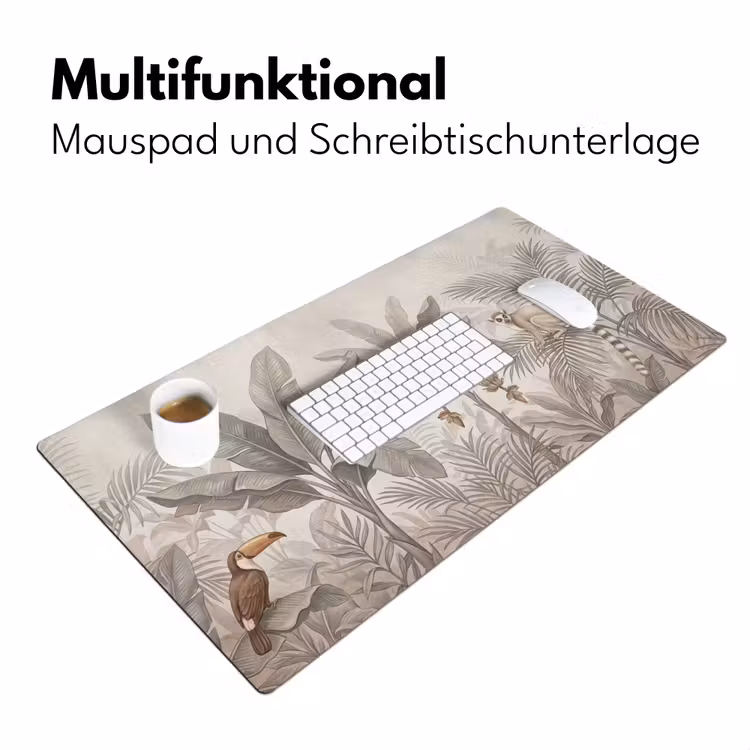 Natuur - Jungle - Ringstaartmaki - Bruin Muismat XXL klein -ysfeer4_duits