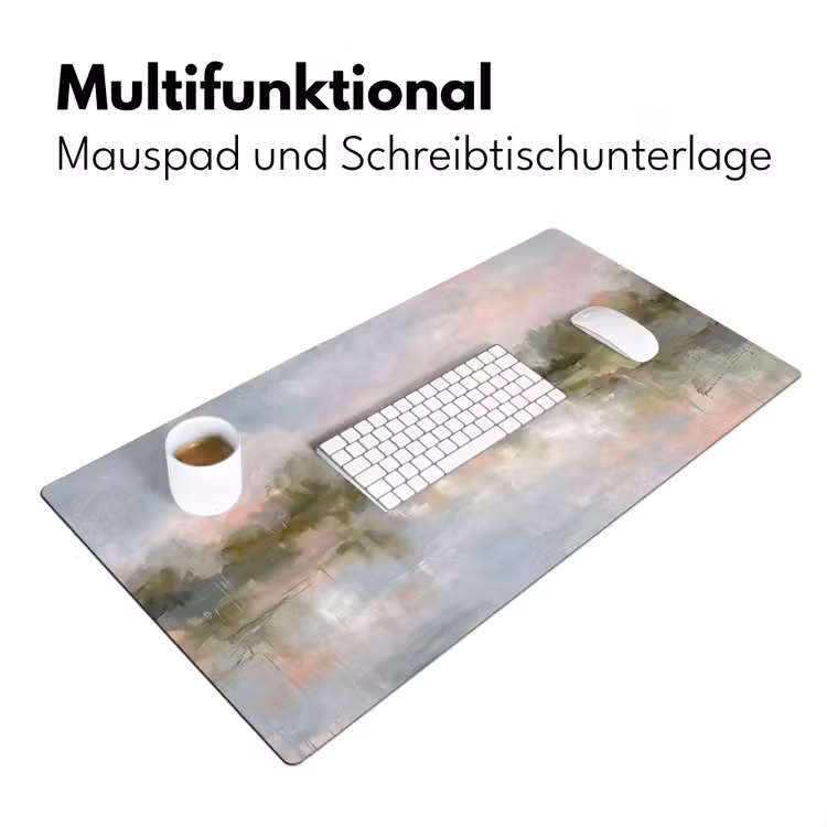 Natuur - Landschap - Abstract - Water - Groen Muismat XXL klein -ysfeer4_duits