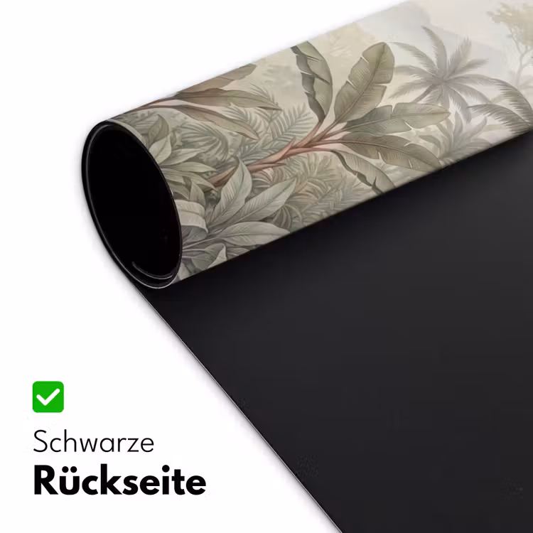 Natuur - Tropisch bos - Landschap - Aquarel - Groen Muismat XXL klein -ysfeer2_duits