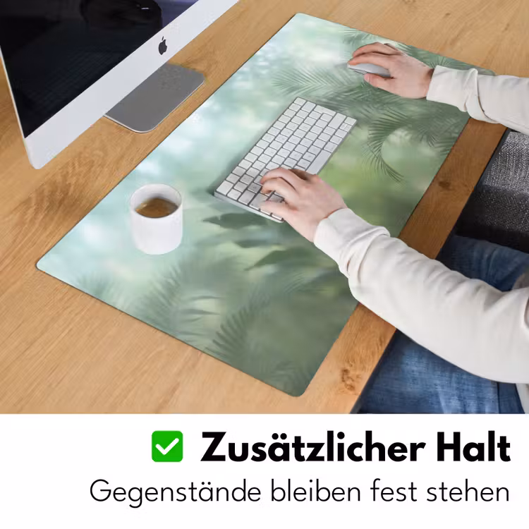 Natuur - Vervaagd - Groen - Abstract - Modern Muismat XXL klein -ysfeer3_duits
