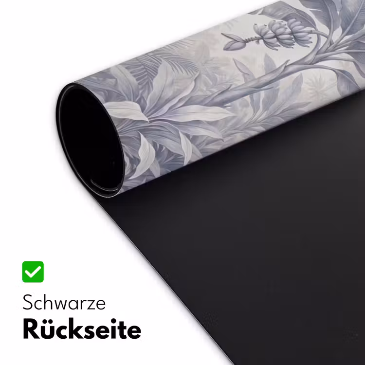 Natuur - Vogel - Jungle - Illustratie - Blauw Muismat XXL klein -ysfeer2_duits