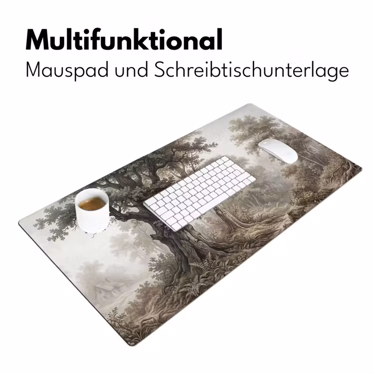 Natuur - Bos - Eik Muismat XXL klein -ysfeer4_duits