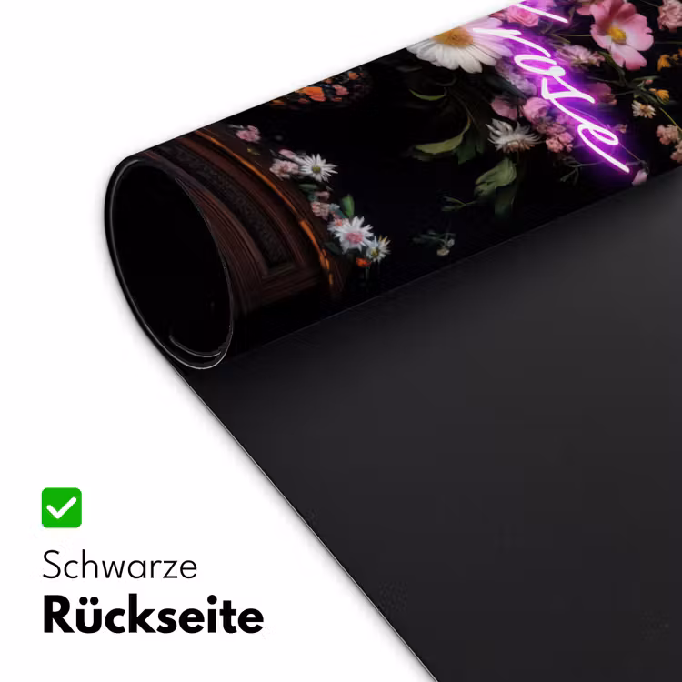 Neon - Vaas - Bloemen Muismat XXL klein -ysfeer2_duits
