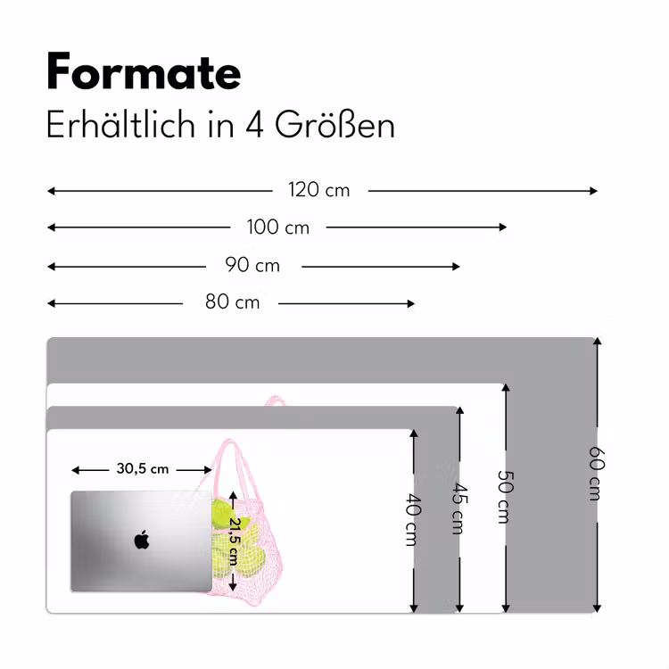 Netzakje - Roze - Illustratie - Limoenen Muismat XXL klein -ysfeer5_duits