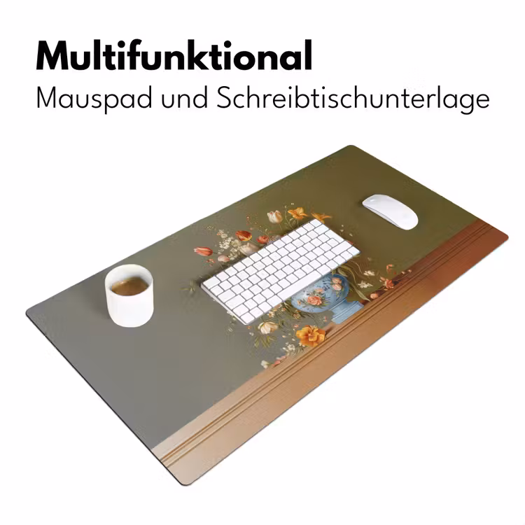 Neutral - Bloemen - Boeket - Vaas Muismat XXL klein -ysfeer4_duits