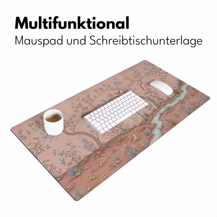 Nostalgisch - Reigers - Roze Muismat XXL klein -ysfeer4_duits
