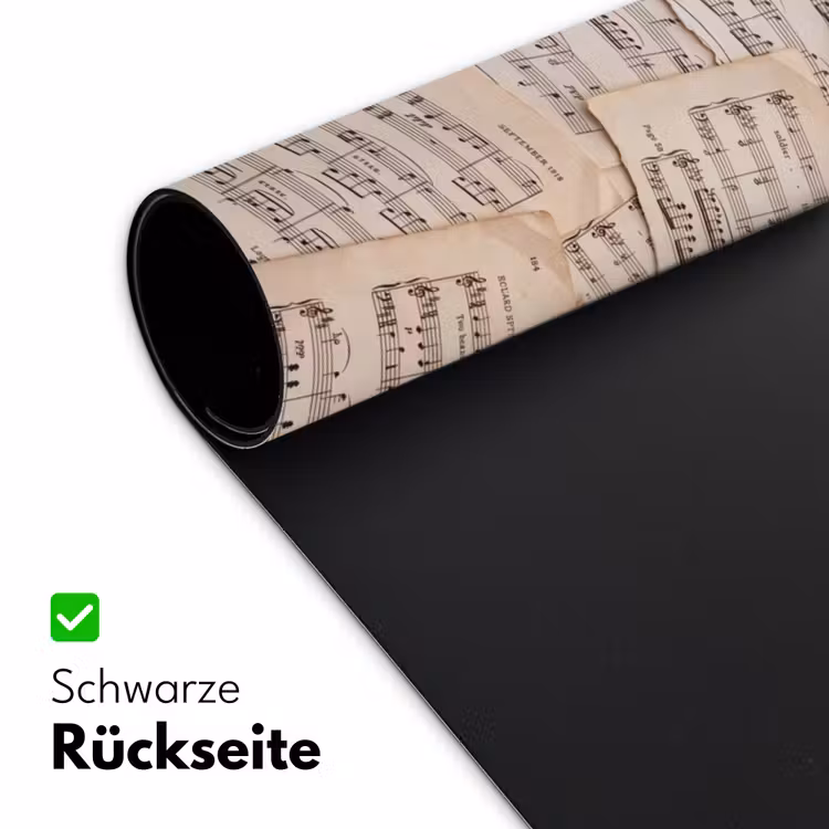 Bladmuziek - Oud - Noten - Vintage - Beige Muismat XXL klein -ysfeer2_duits