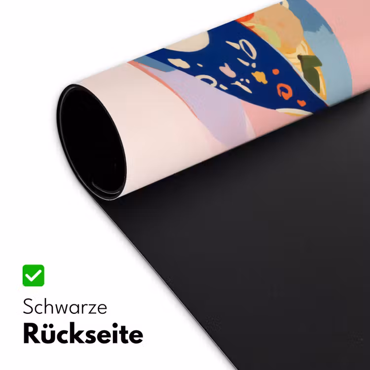 Noodles - Kom - Blauw - Illustratie Muismat XXL klein -ysfeer2_duits