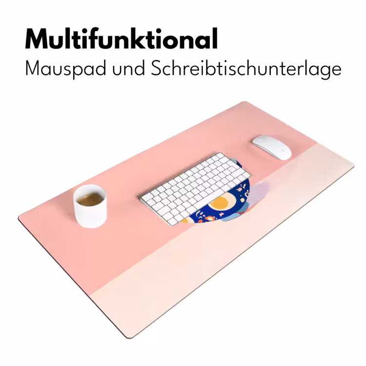 Noodles - Kom - Blauw - Illustratie Muismat XXL klein -ysfeer4_duits