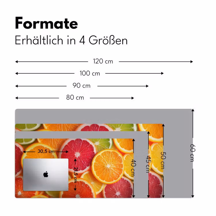 Fruit - Kleurrijk - Close up Muismat XXL klein -ysfeer5_duits