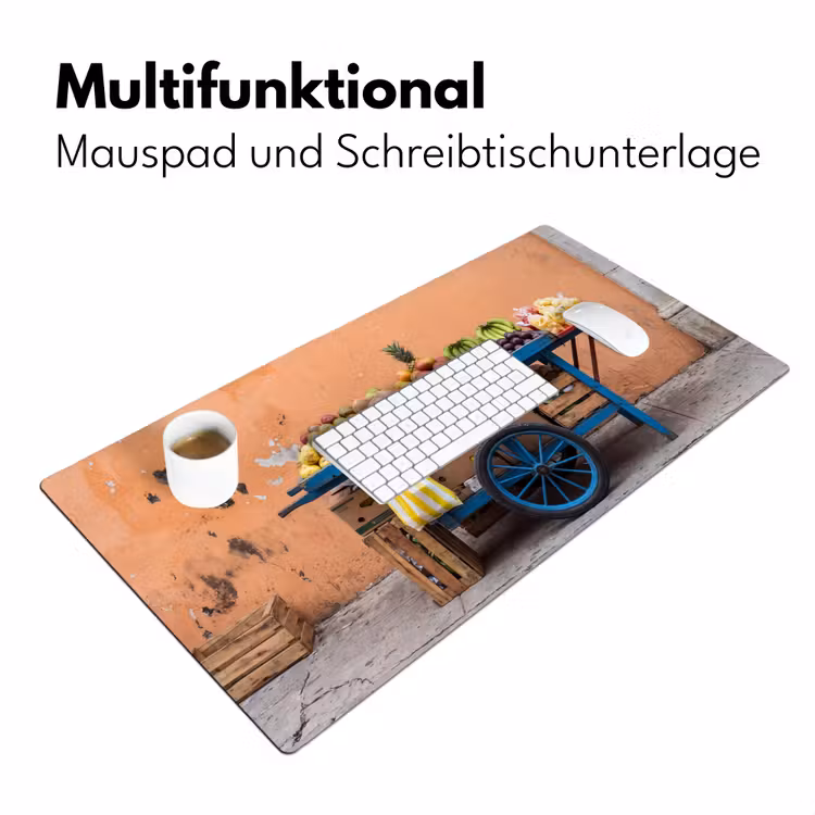 Schreibtischunterlage - Obst – Kar – Straße - Fruit - Kar - Straat Muismat XXL klein