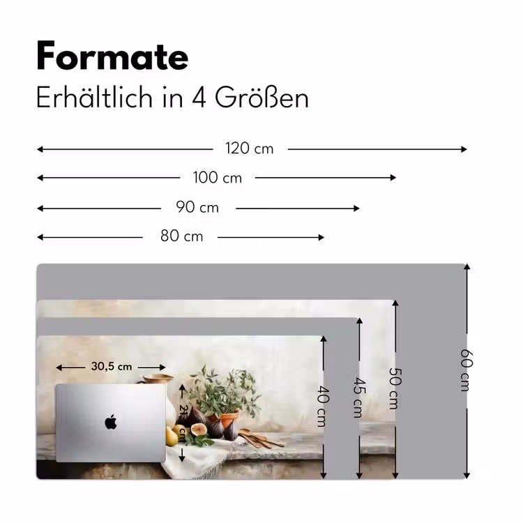 Fruit - Kruiden - Landelijk Muismat XXL klein -ysfeer5_duits
