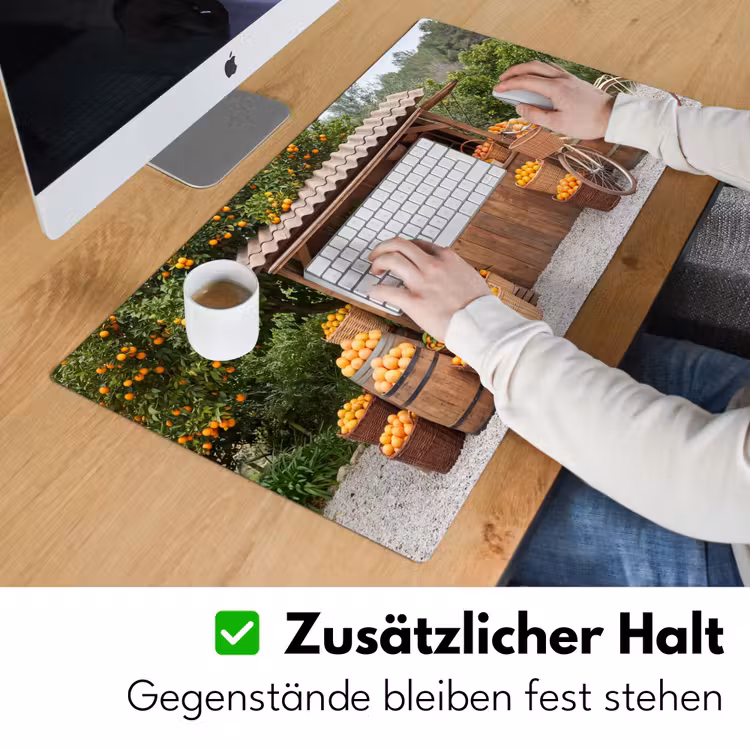 Schreibtischunterlage - Obst – Markt – Ländlich - Fruit - Markt - Landelijk Muismat XXL klein