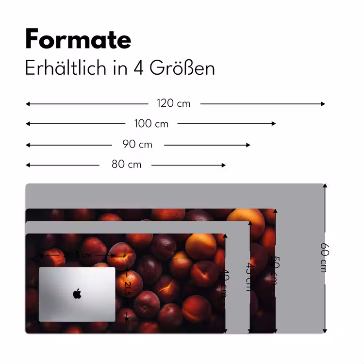 Fruit - Close up - Nectarines Muismat XXL klein -ysfeer5_duits