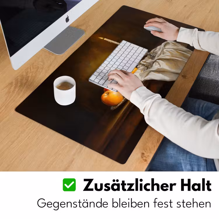 Fruit - Stilleven - Wijn - Kaars Muismat XXL klein -ysfeer3_duits