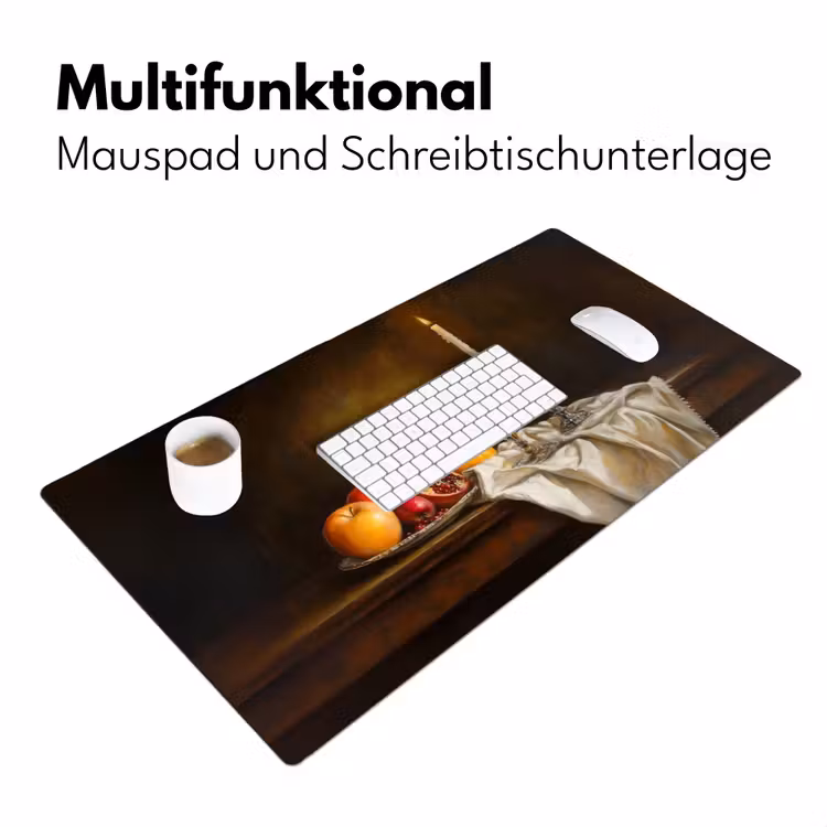 Fruit - Stilleven - Wijn - Kaars Muismat XXL klein -ysfeer4_duits