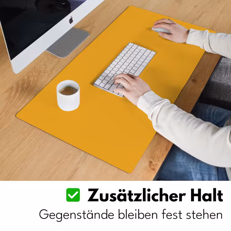 Okergeel - Herfst - Interieur Muismat XXL klein -ysfeer3_duits
