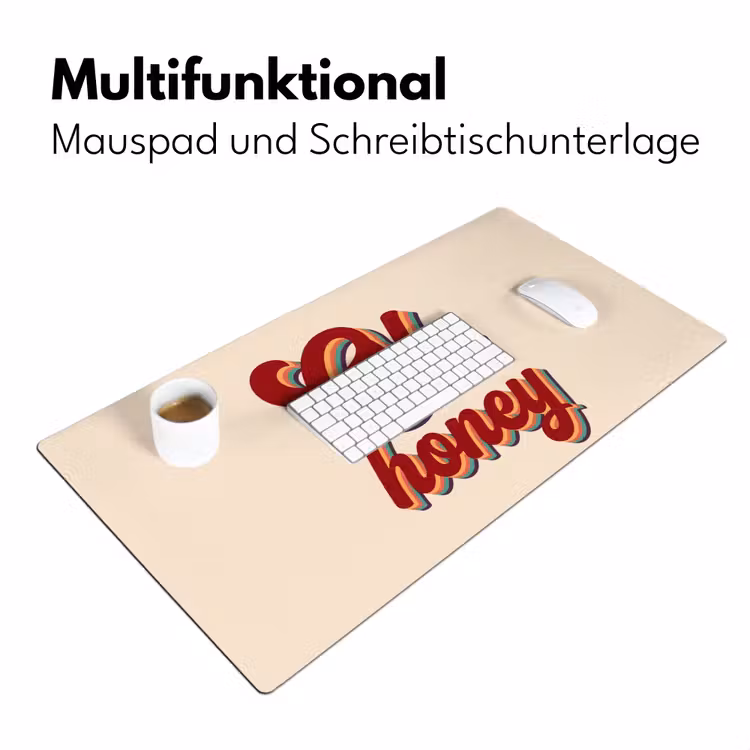 Oh honey - Rood - Schaduw Muismat XXL klein -ysfeer4_duits