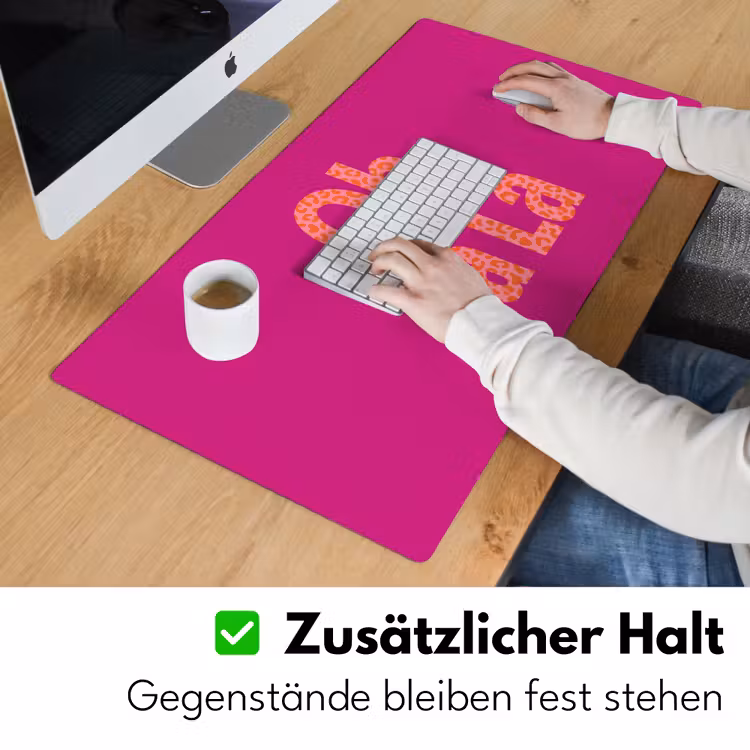 Oh la la - Luipaardprint - Roze Muismat XXL klein -ysfeer3_duits