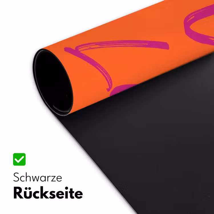 Oh la la - Oranje - Roze - Grafisch Muismat XXL klein -ysfeer2_duits