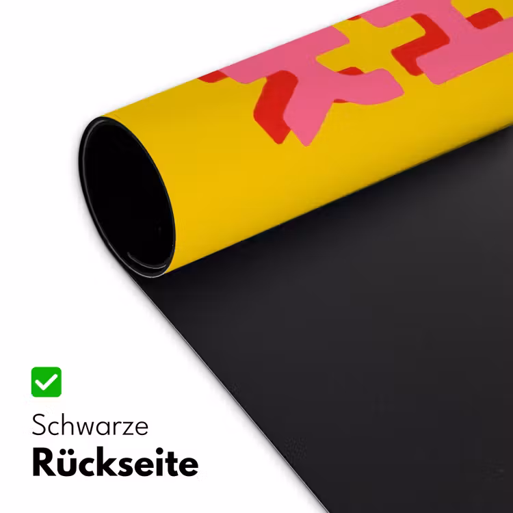 Oh ok - 3D - Geel - Roze Muismat XXL klein -ysfeer2_duits