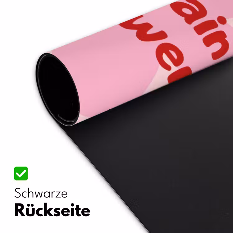 No rain no flowers - Bloem - Roze Muismat XXL klein -ysfeer2_duits