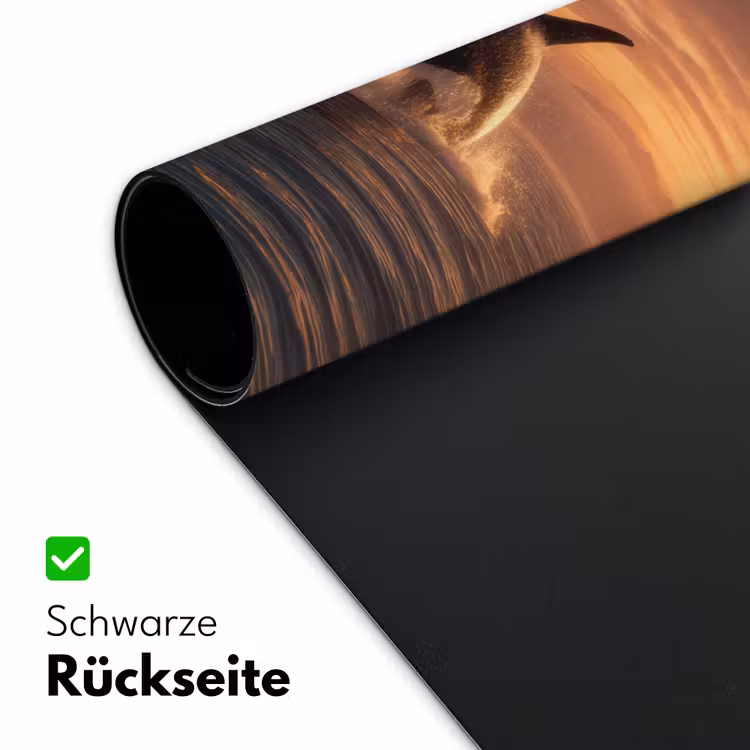 Orka - Zee - Zonsondergang Muismat XXL klein -ysfeer2_duits