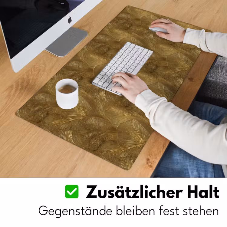 Organisch - Lijnen - Goud Muismat XXL klein 681 -ysfeer3_duits