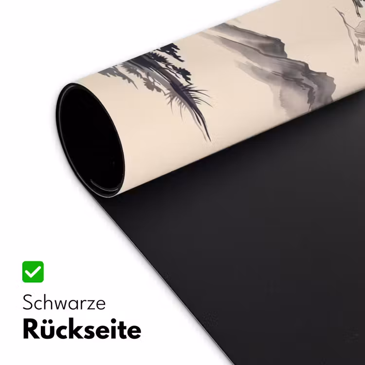 Oosters - Kraanvogels - Landschap Muismat XXL klein -ysfeer2_duits