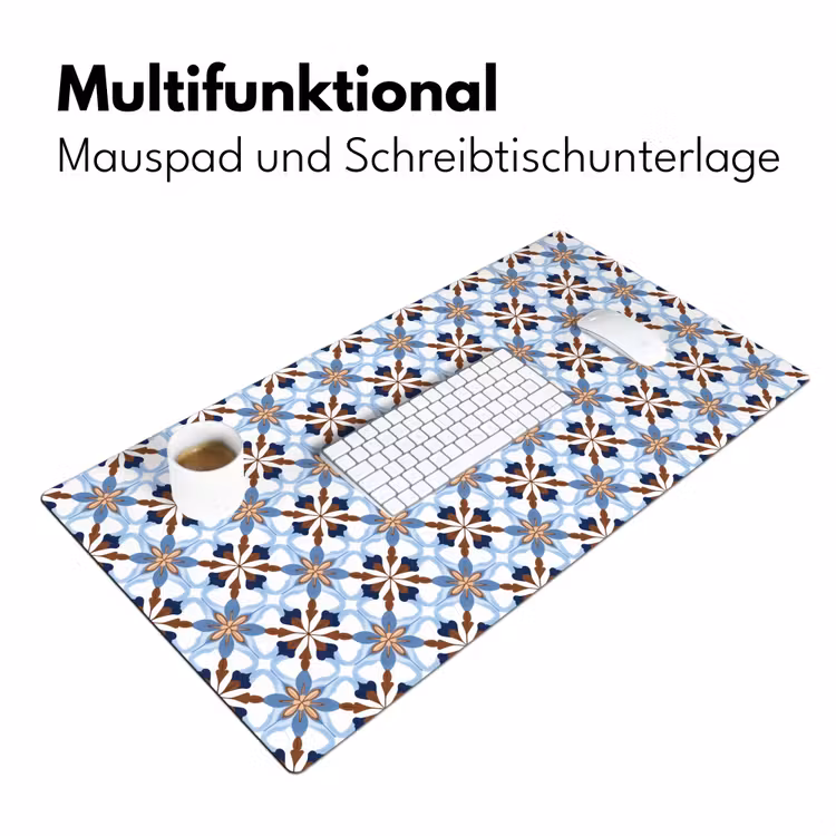 Ornament - Tegel - Kleurrijk Muismat XXL klein 681 -ysfeer4_duits