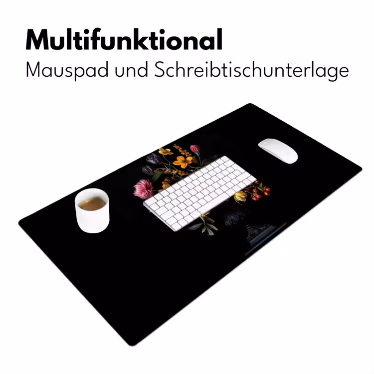 Sierlijk - Boeket - Bladeren Muismat XXL klein -ysfeer4_duits