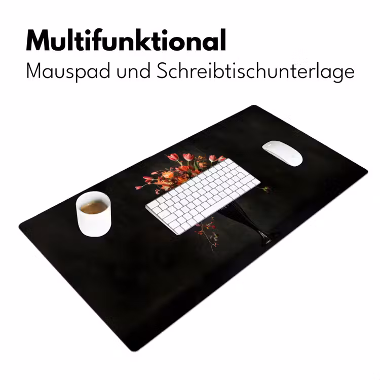 Sierlijk - Boeket - Vaas Muismat XXL klein -ysfeer4_duits