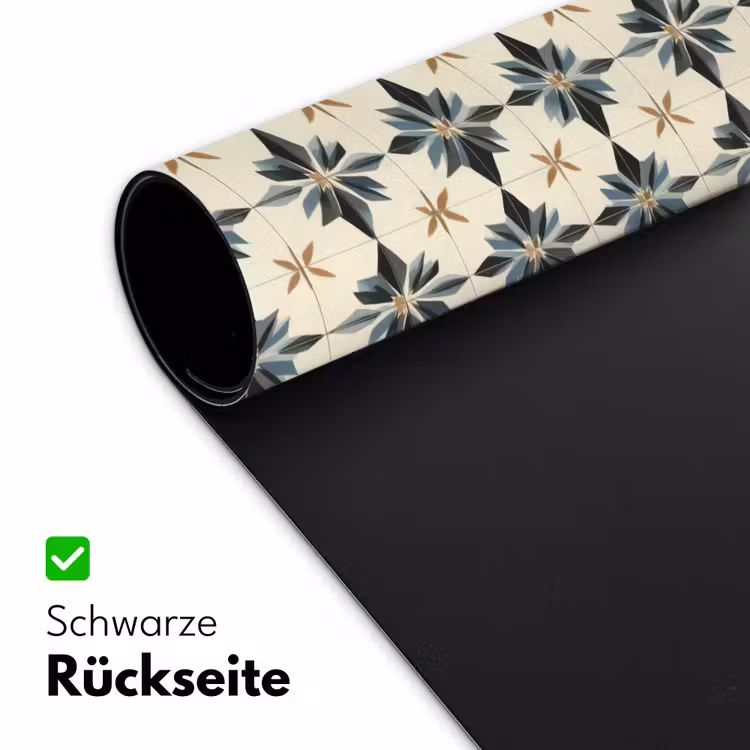 Sierlijk - Ornament - Blauw Muismat XXL klein 681 -ysfeer2_duits
