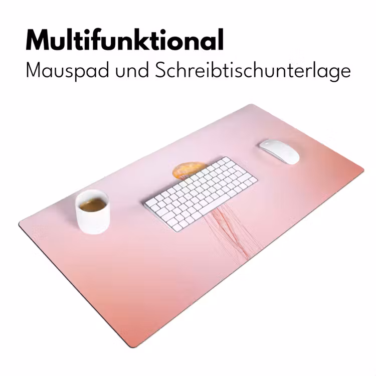 Sierlijk - Kwal - Roze Muismat XXL klein -ysfeer4_duits