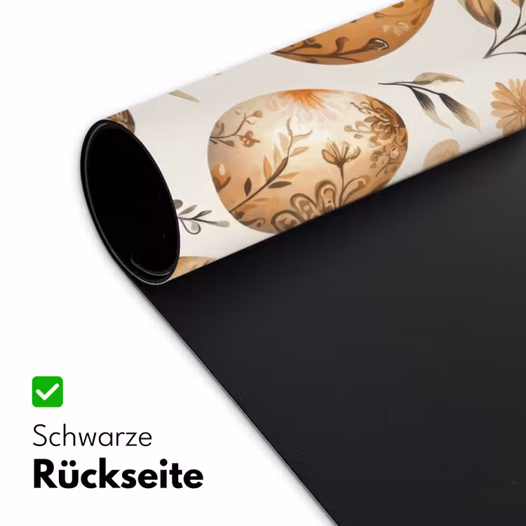 Paaseieren - Bruin - Bloemen Muismat XXL klein -ysfeer2_duits