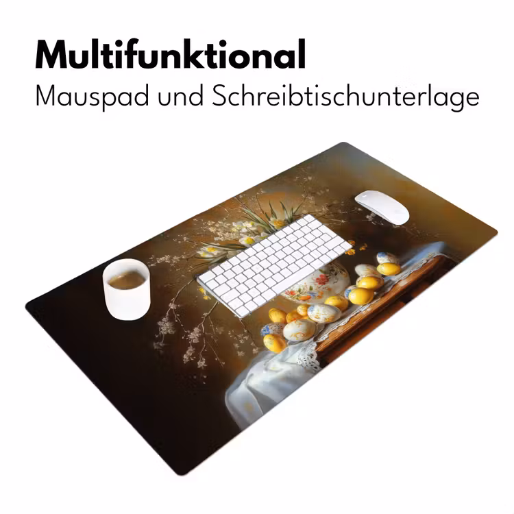 Paaseieren - Stilleven - Vaas Muismat XXL klein -ysfeer4_duits