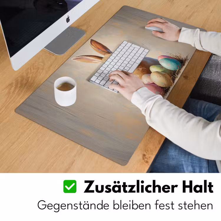Paashaas - Pastel - Eieren Muismat XXL klein -ysfeer3_duits