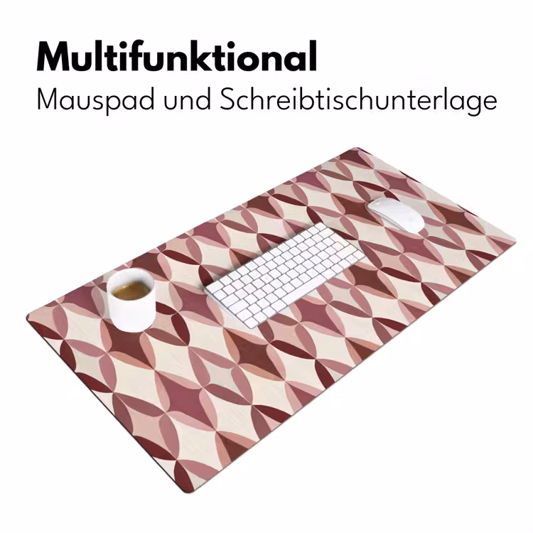Ovaal - Textuur - Roze Muismat XXL klein 681 -ysfeer4_duits
