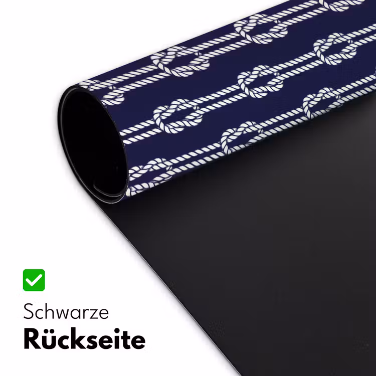Oceaan - Touw - Blauw - Wit Muismat XXL klein 681 -ysfeer2_duits
